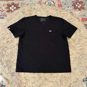 Figs black scrubs top size XL